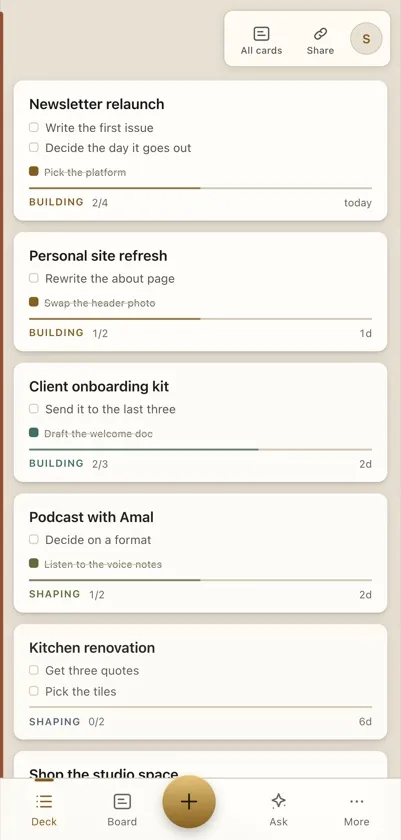 Brassdeck on a phone