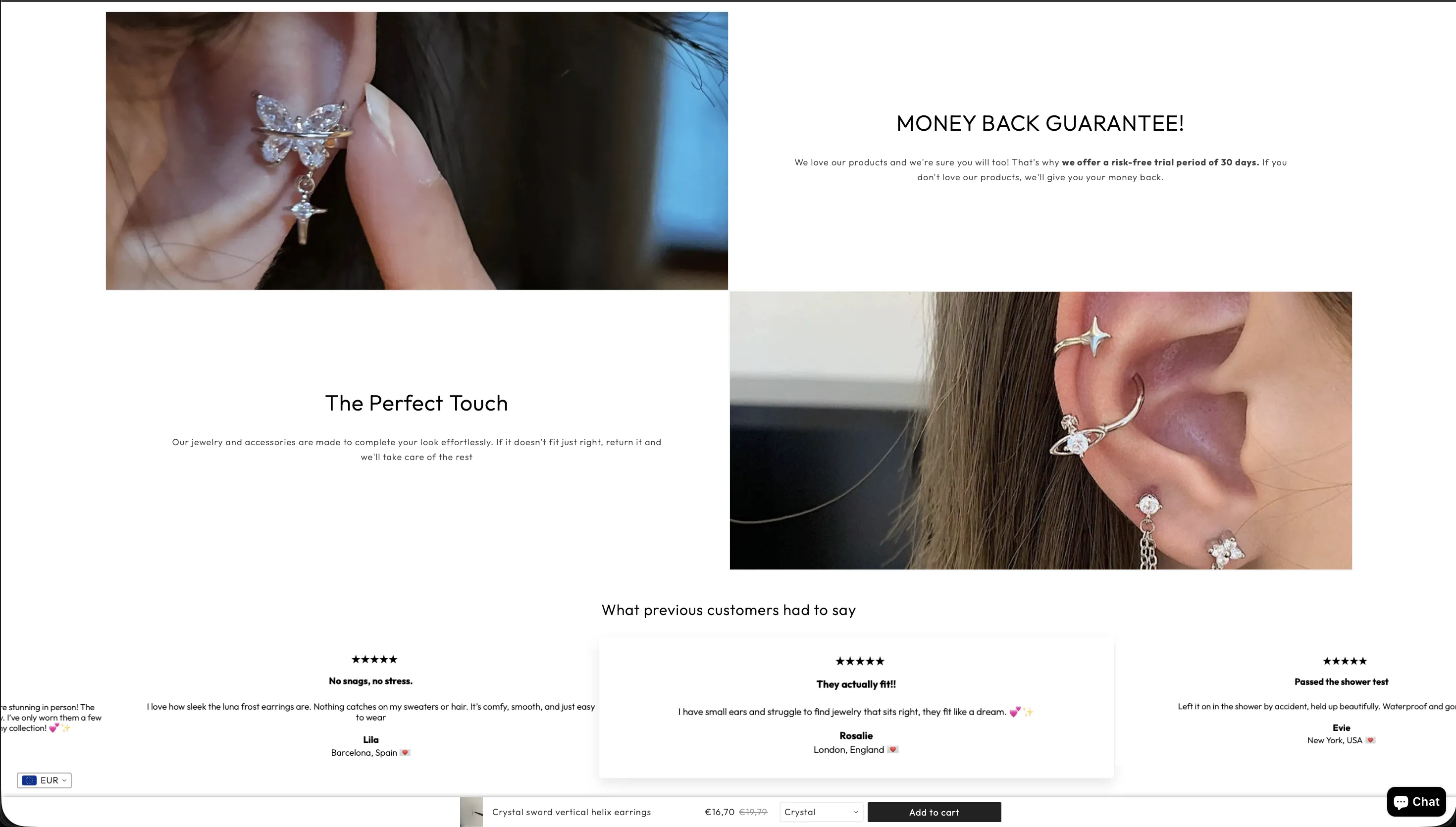 Rera Jewels – Worn by you. UGC at the center.