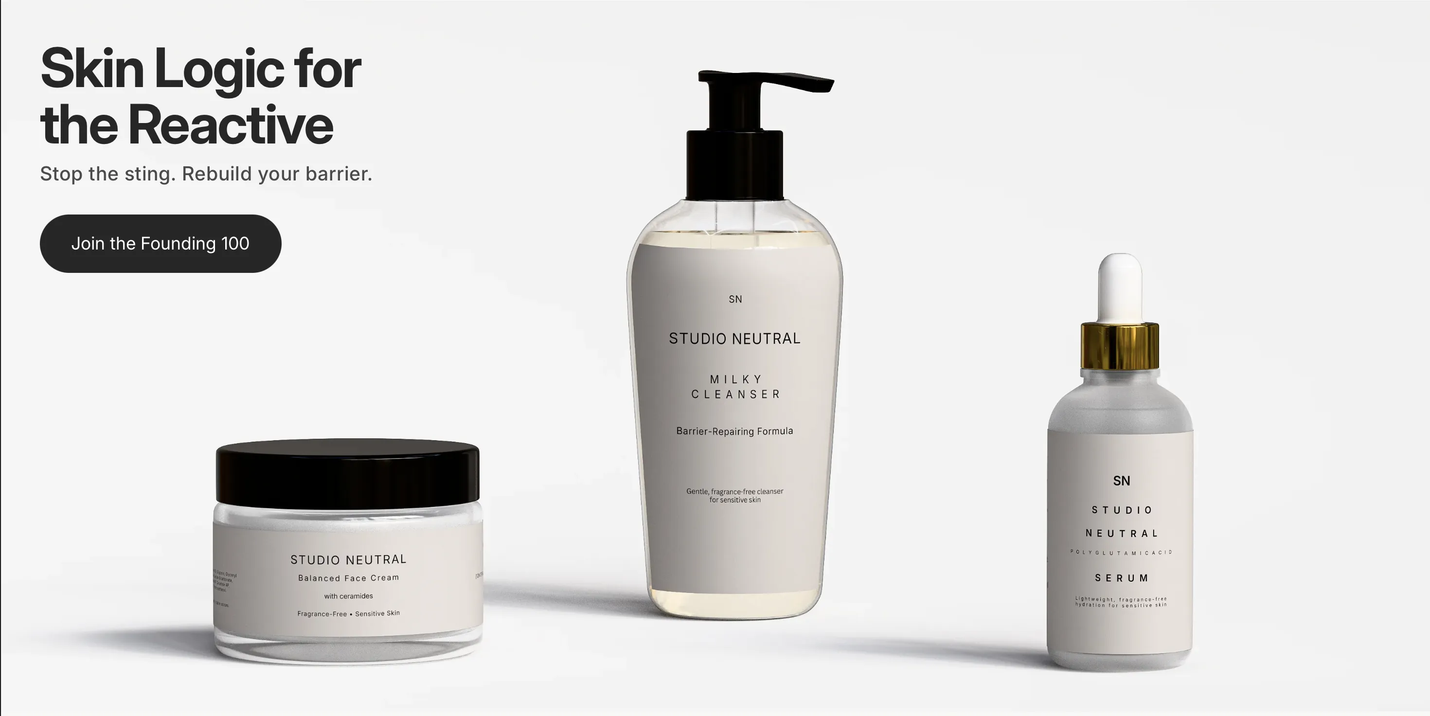 Studio Neutral store homepage