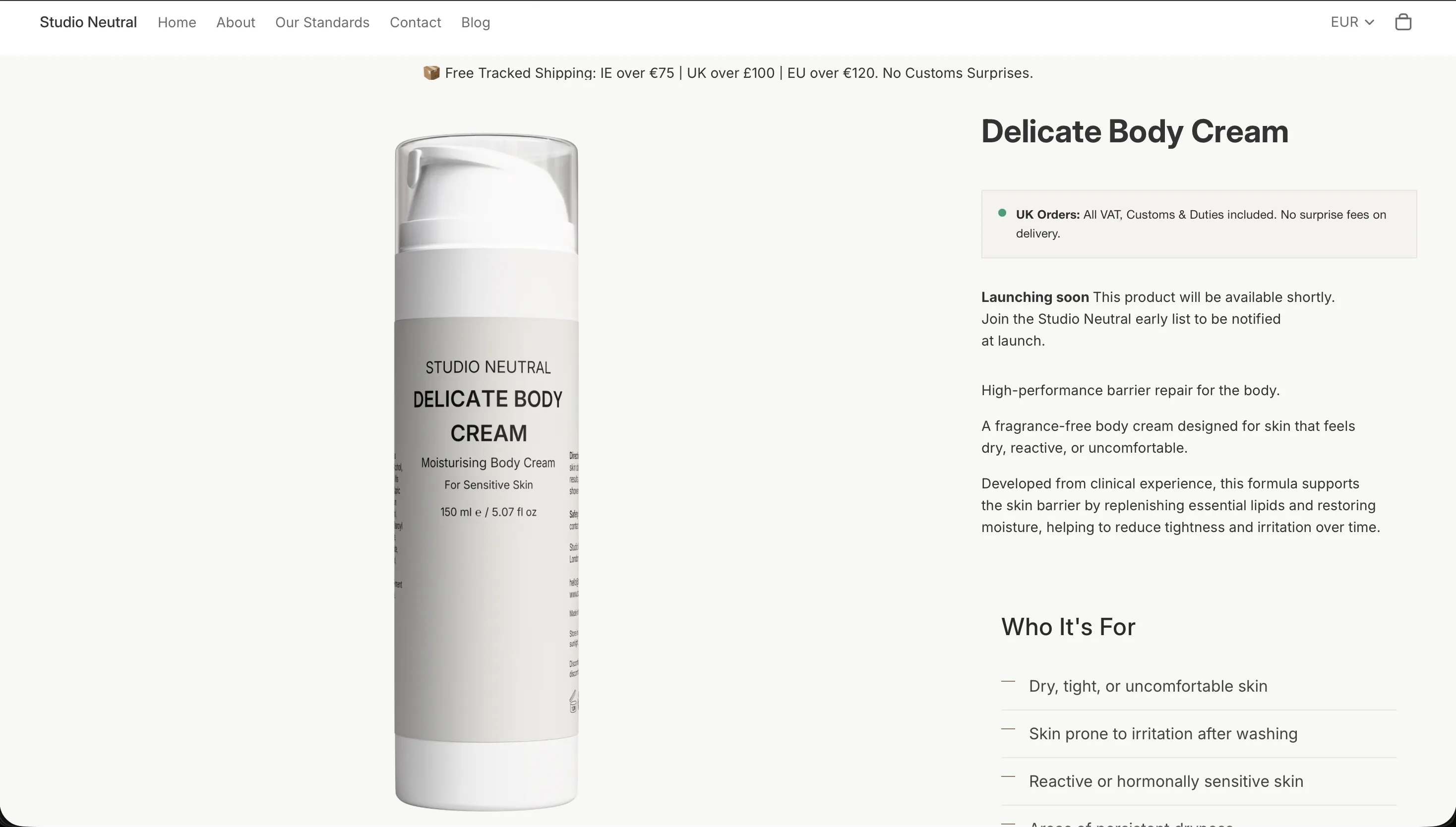 Studio Neutral – Product pages that explain, not sell.